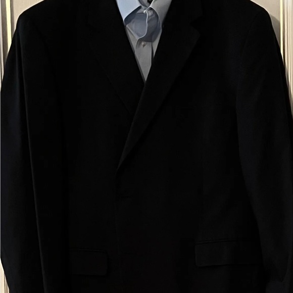 JOSEPH A. BANK MEN’S NAVY BLUE POPLIN SPORT JACKET/SZ 50 LONG/PRE-OWNED/DAPPER!!